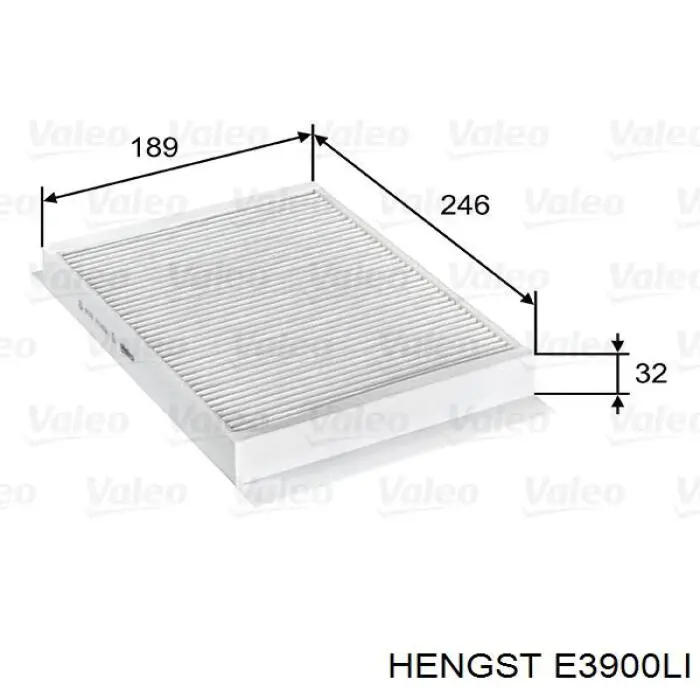 Купить E3900LI Hengst Фильтр салона угольный
