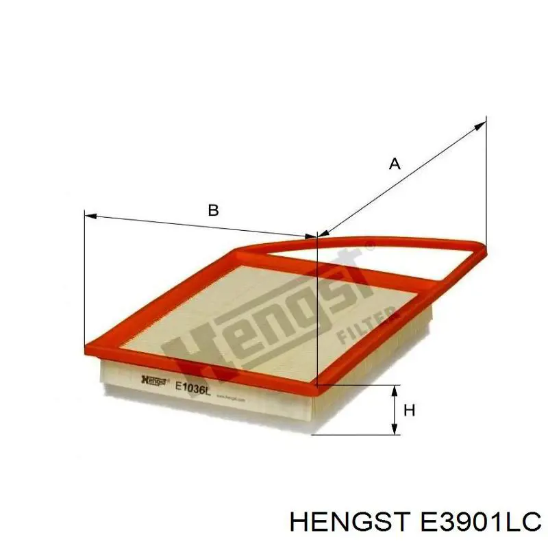 Воздушный фильтр салона Hengst E3901LC