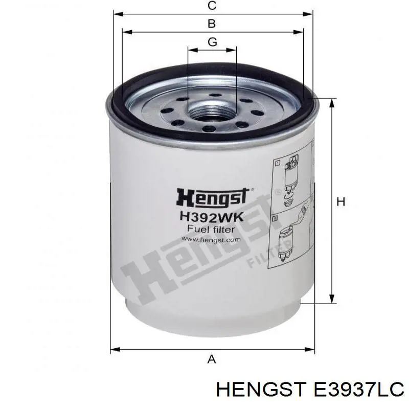 E3937LC Hengst Внутрисалонный фильтр