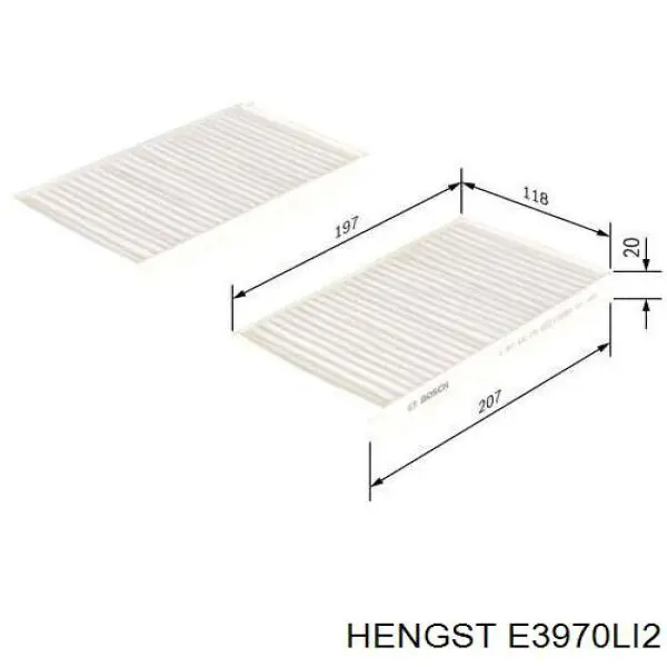 Воздушный фильтр салона Hengst E3970LI2