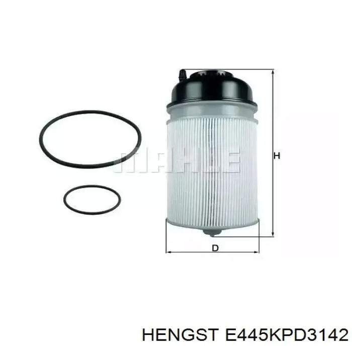 Купить E445KPD3142 Hengst Фильтр-отстойник топлива грубой очистки
