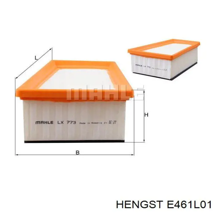 Элемент воздушного фильтра Hengst E461L01 цена, от 6.82 USD