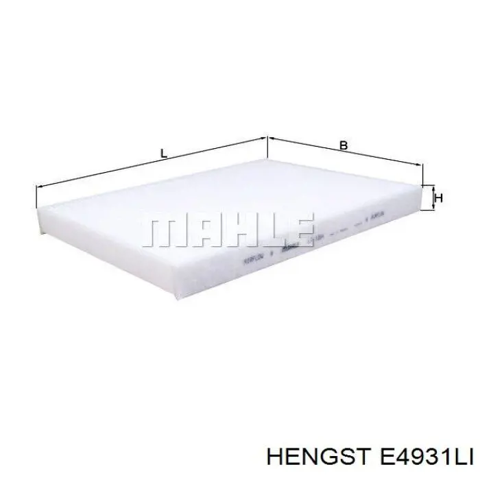 Фильтр салона E4931LI Hengst