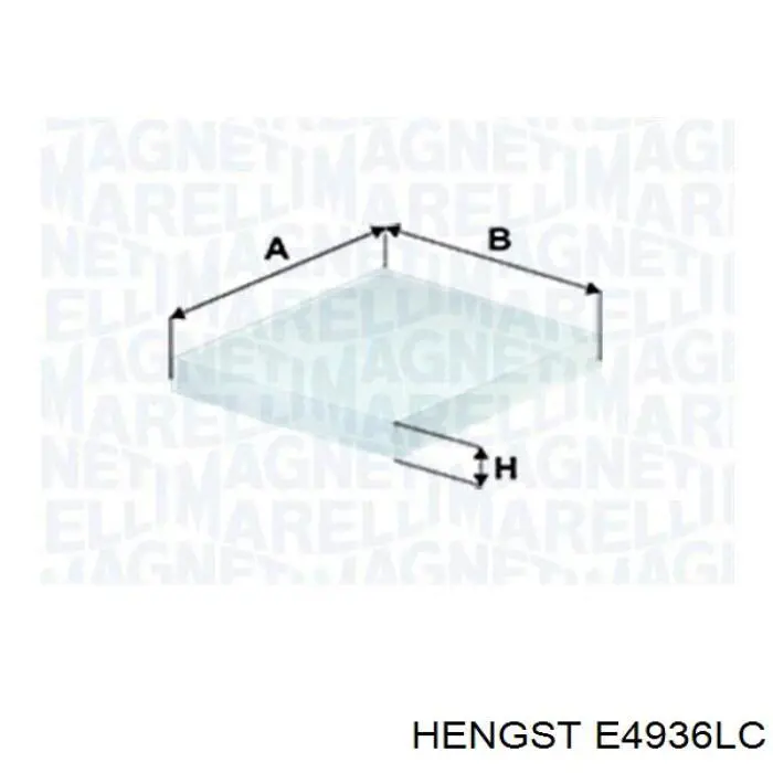 Воздушный фильтр салона Hengst E4936LC