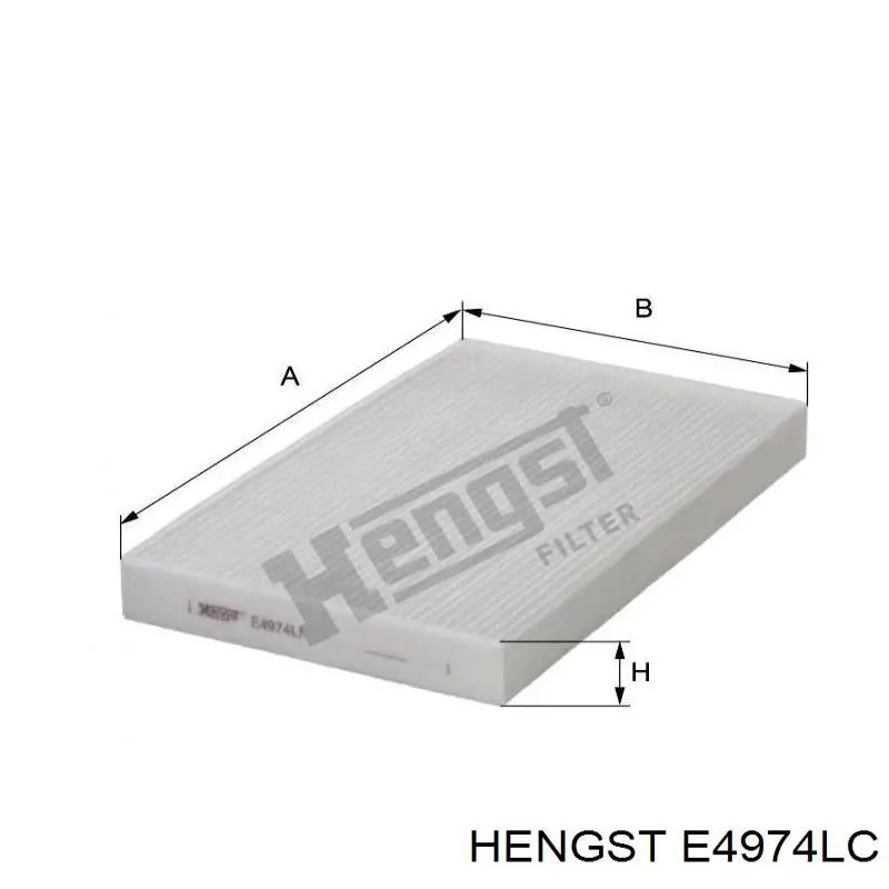 E4974LC Hengst filtro de salão