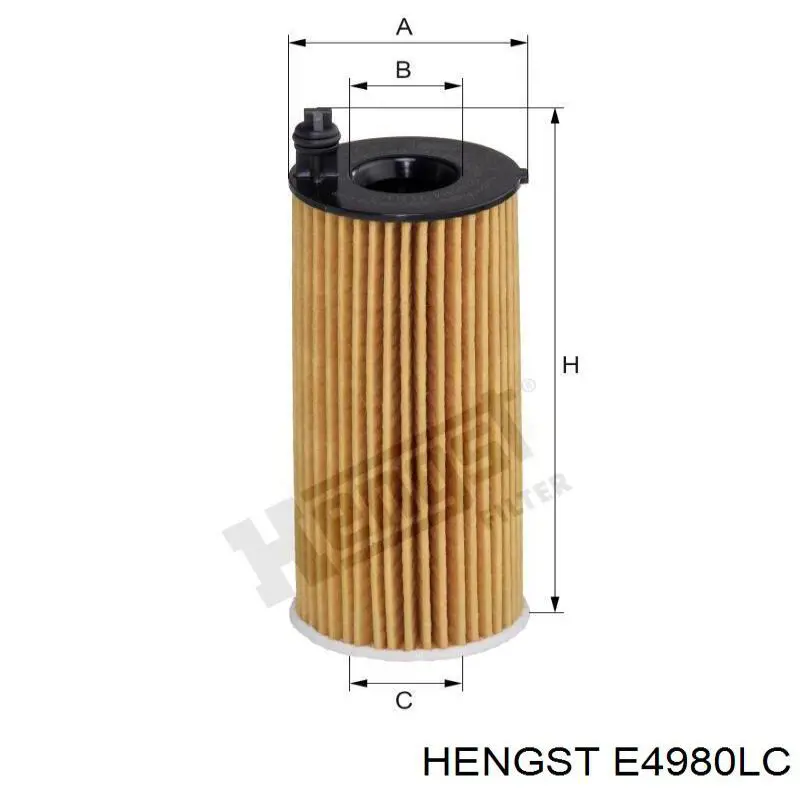 Фильтр воздушный отопителя Hengst E4980LC цена, от 15.64 USD