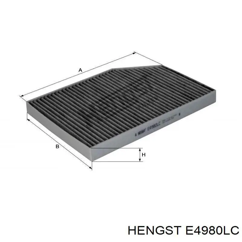 Фильтр салона E4980LC Hengst