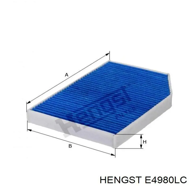 Воздушный фильтр салона Hengst E4980LC