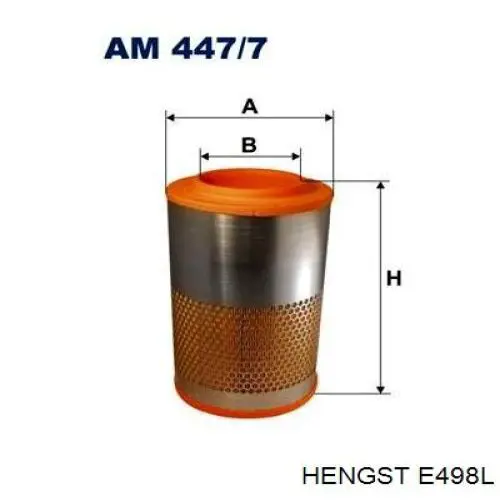 Элемент воздушного фильтра Hengst E498L цена, от 32.50 USD