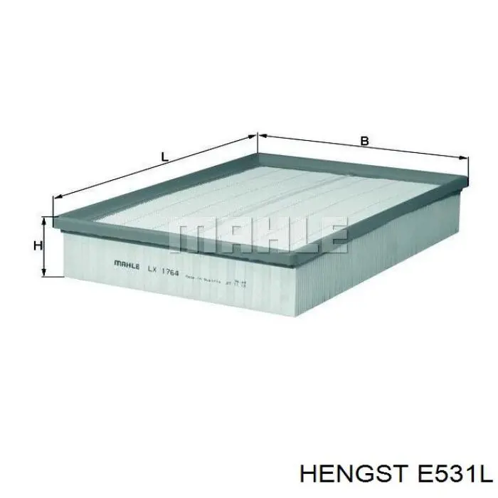 E531L Hengst Воздушный фильтр двигателя