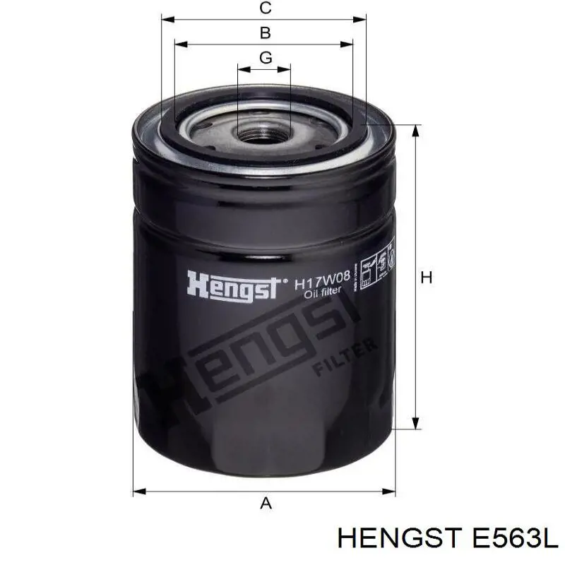 Воздушный фильтр E563L Hengst