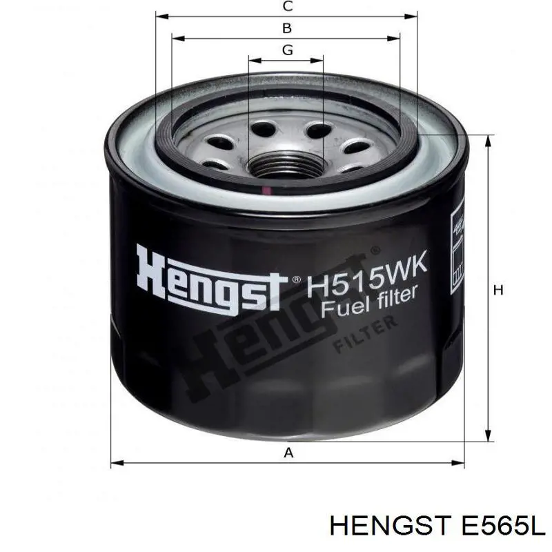 Воздушный фильтр E565L Hengst