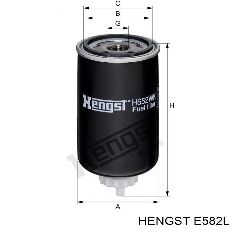 Купить E582L Hengst Автомобильный фильтр воздуха