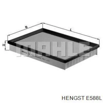 Воздушный фильтр E588L Hengst