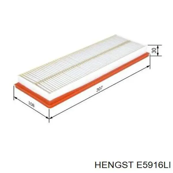 Фильтр воздушный отопителя Hengst E5916LI цена, от 9.71 USD