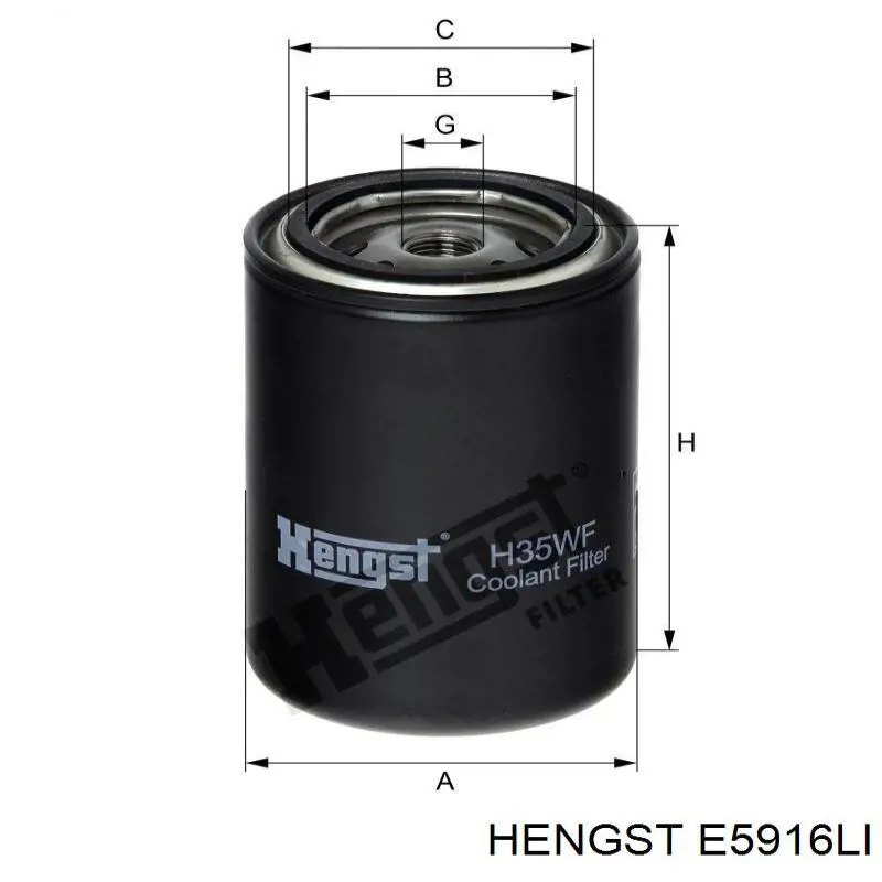Фильтр салона E5916LI Hengst