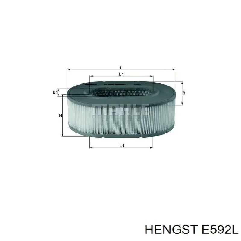 Воздушный фильтр E592L Hengst