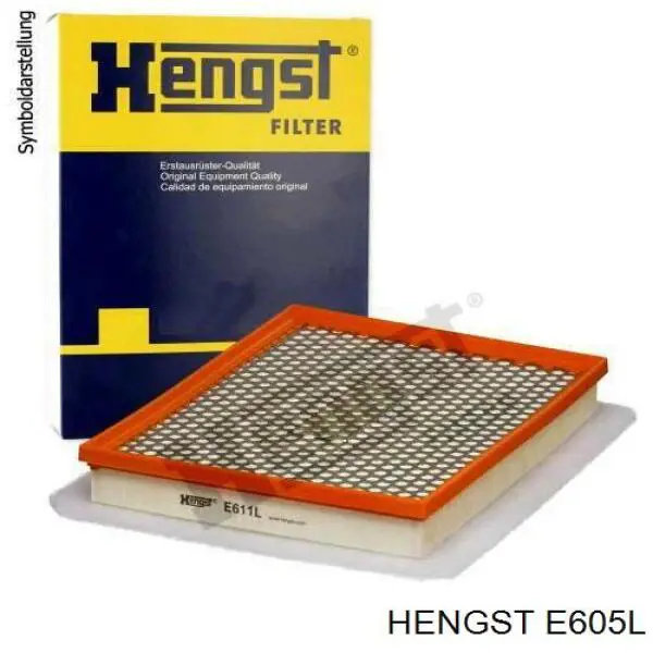 Воздушный фильтр E605L Hengst