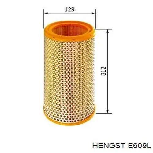 Элемент воздушного фильтра Hengst E609L цена, от 6.75 USD