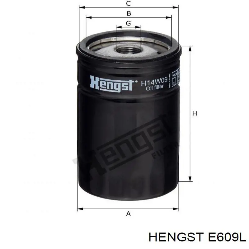 Воздушный фильтр E609L Hengst