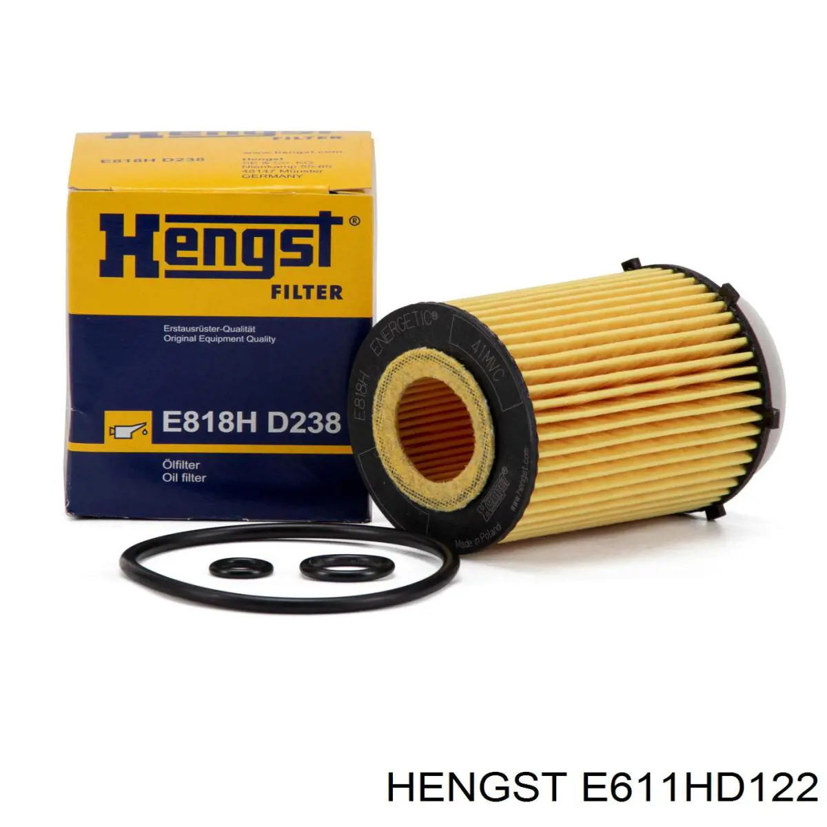 E611HD122 Hengst Масляный фильтр двигателя