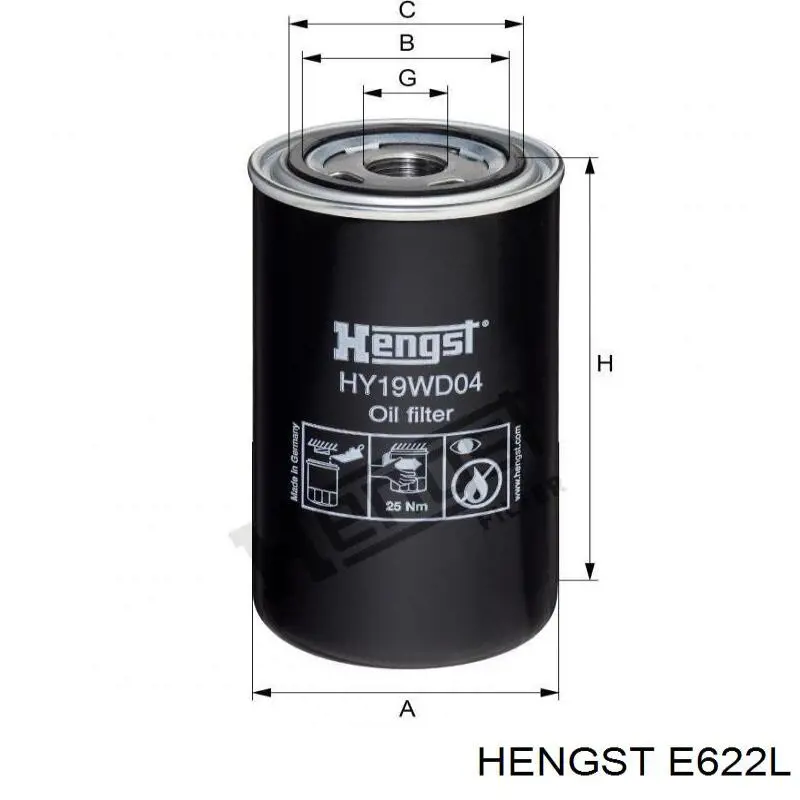 Воздушный фильтр салона Hengst E622L