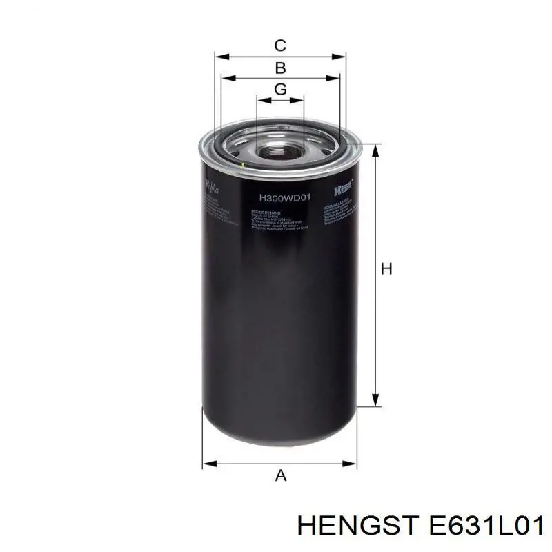 Фильтр воздушный Hengst E631L01