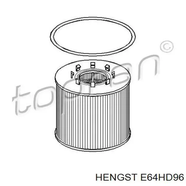 Фильтр очистки масла центробежный Hengst E64HD96 цена, от 5.50 USD