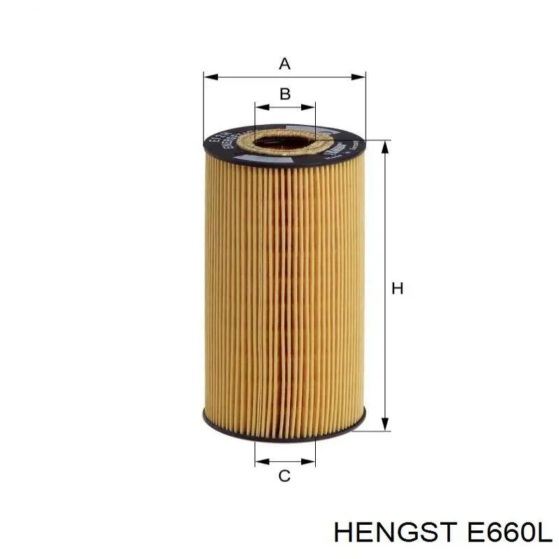 Фильтр воздушный Hengst E660L