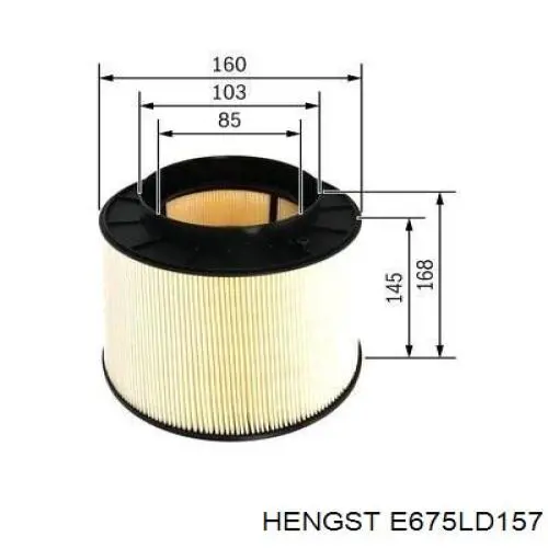 Купить E675LD157 Hengst Автомобильный фильтр воздуха