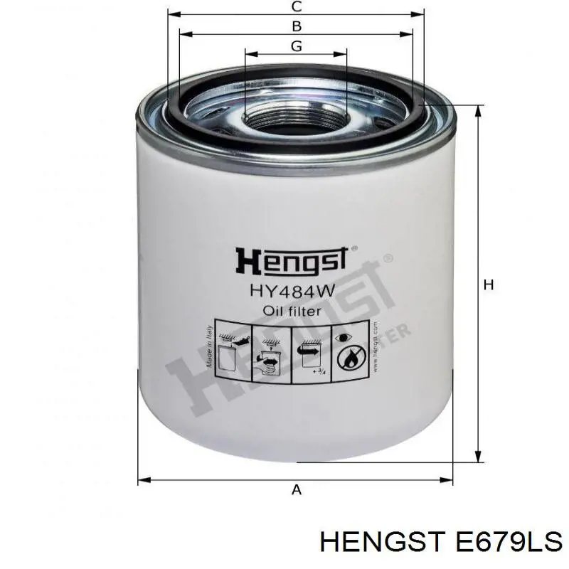 Фильтр воздушный Hengst E679LS