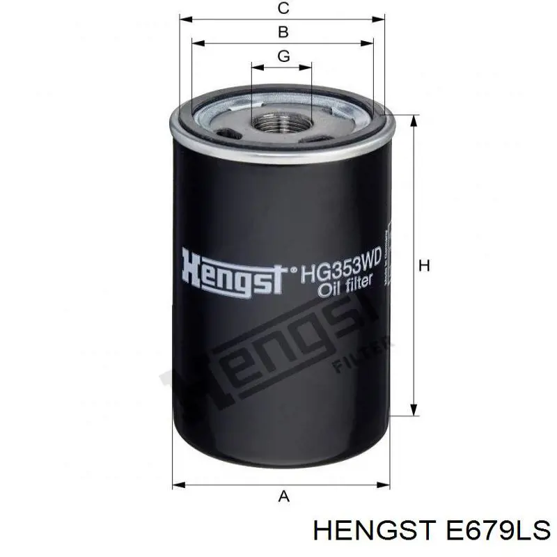 Воздушный фильтр E679LS Hengst