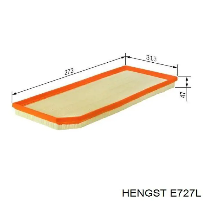 Воздушный фильтр E727L Hengst