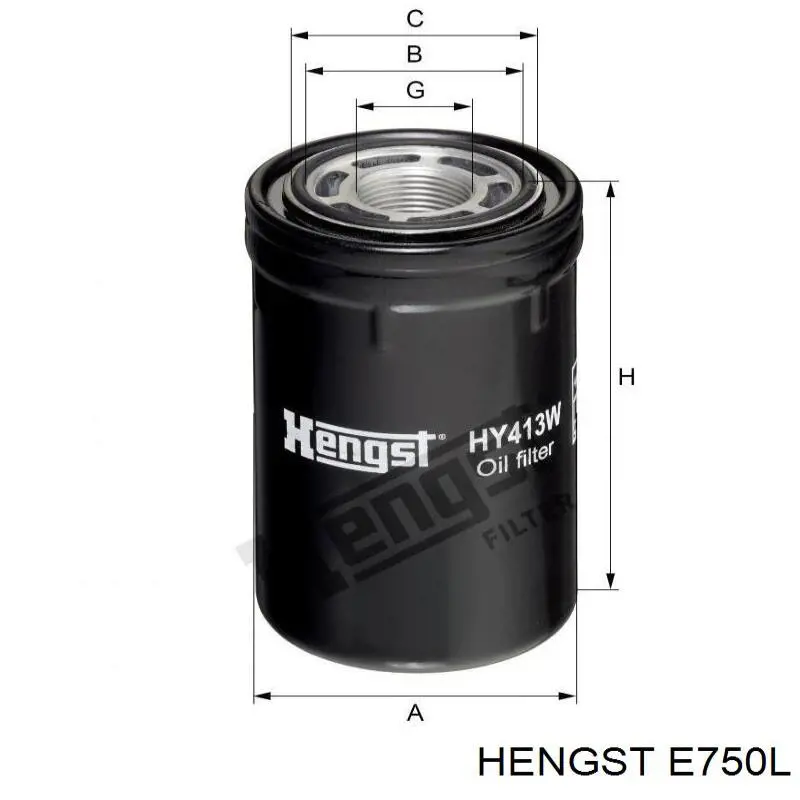 Купить E750L Hengst Автомобильный фильтр воздуха