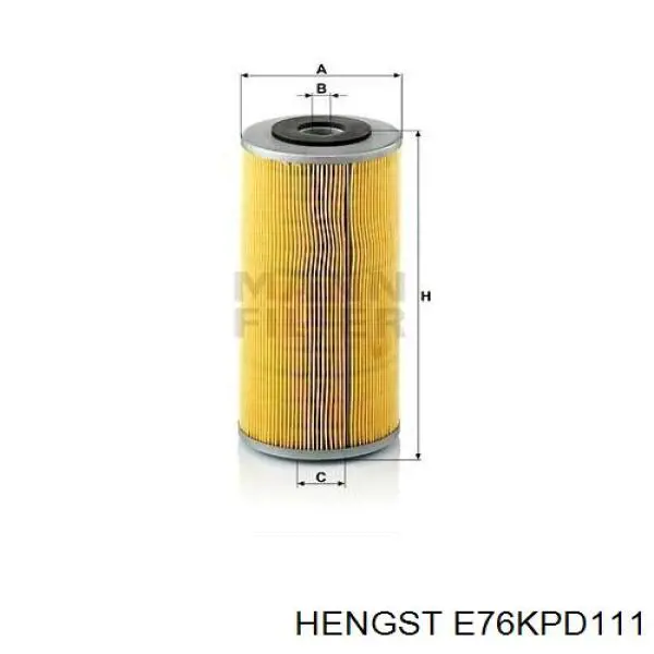 Купить E76KPD111 Hengst Фильтр-отстойник топлива грубой очистки
