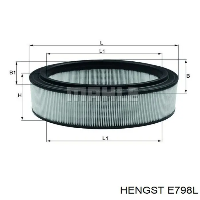 Воздушный фильтр E798L Hengst