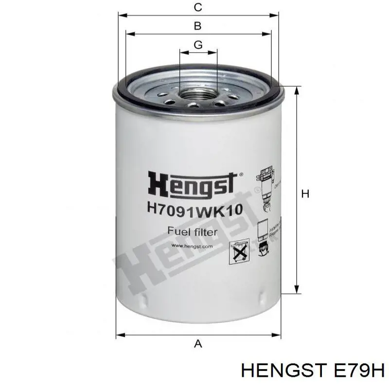 Фильтр гидравлики Hengst E79H