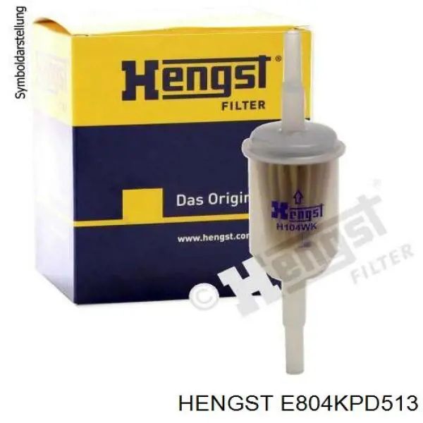 Filtro combustible E804KPD513 Hengst