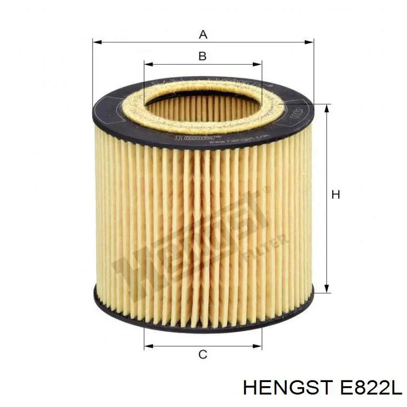 E822L Hengst Воздушный фильтр двигателя