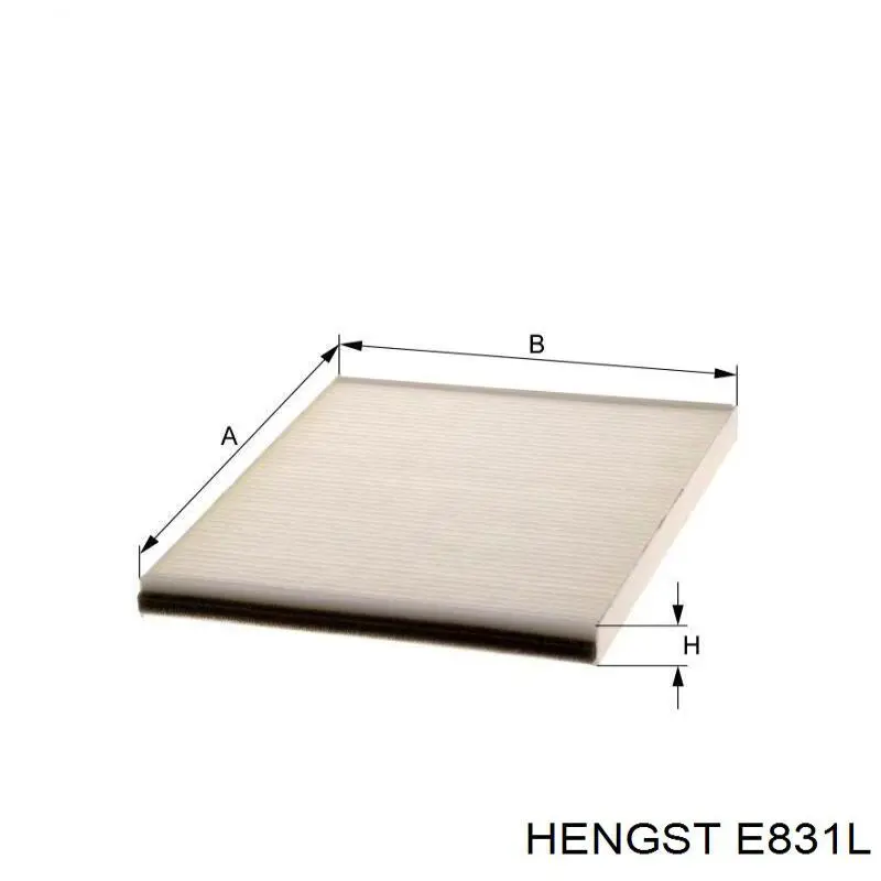 Воздушный фильтр E831L Hengst