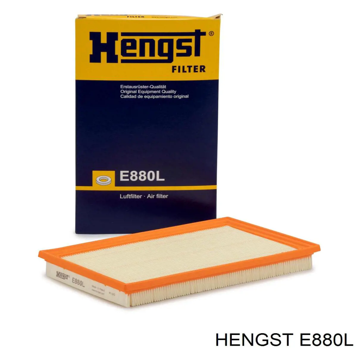 Воздушный фильтр E880L Hengst
