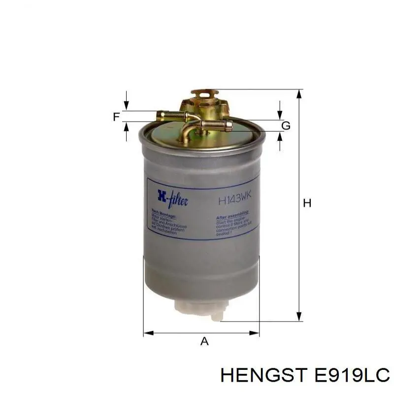 Воздушный фильтр салона Hengst E919LC
