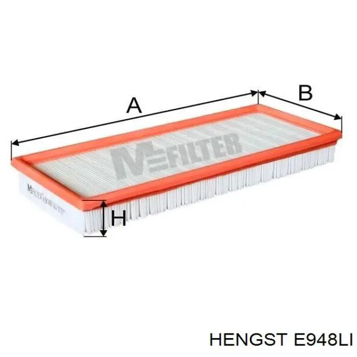 Фильтр воздушный отопителя Hengst E948LI цена, от 13.59 USD
