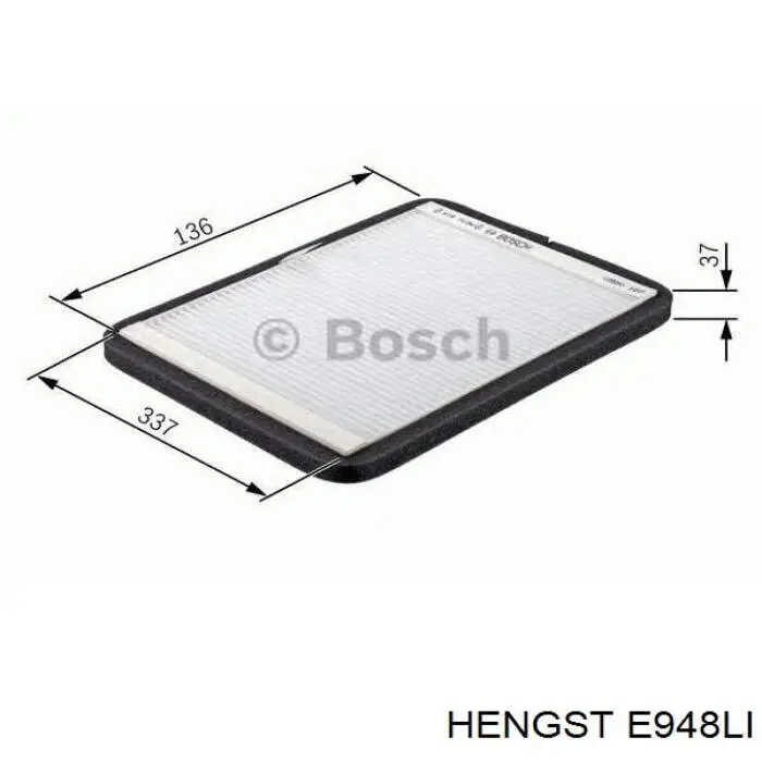 Воздушный фильтр салона Hengst E948LI