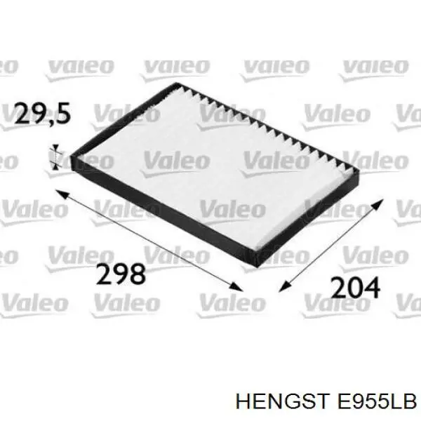Купить E955LB Hengst Фильтр салона угольный