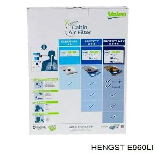 Купить E960LI Hengst Фильтр салона угольный