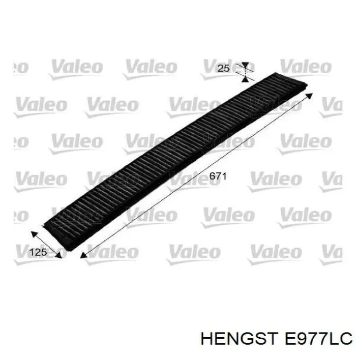 Фильтр воздушный отопителя Hengst E977LC цена, от 20.92 USD