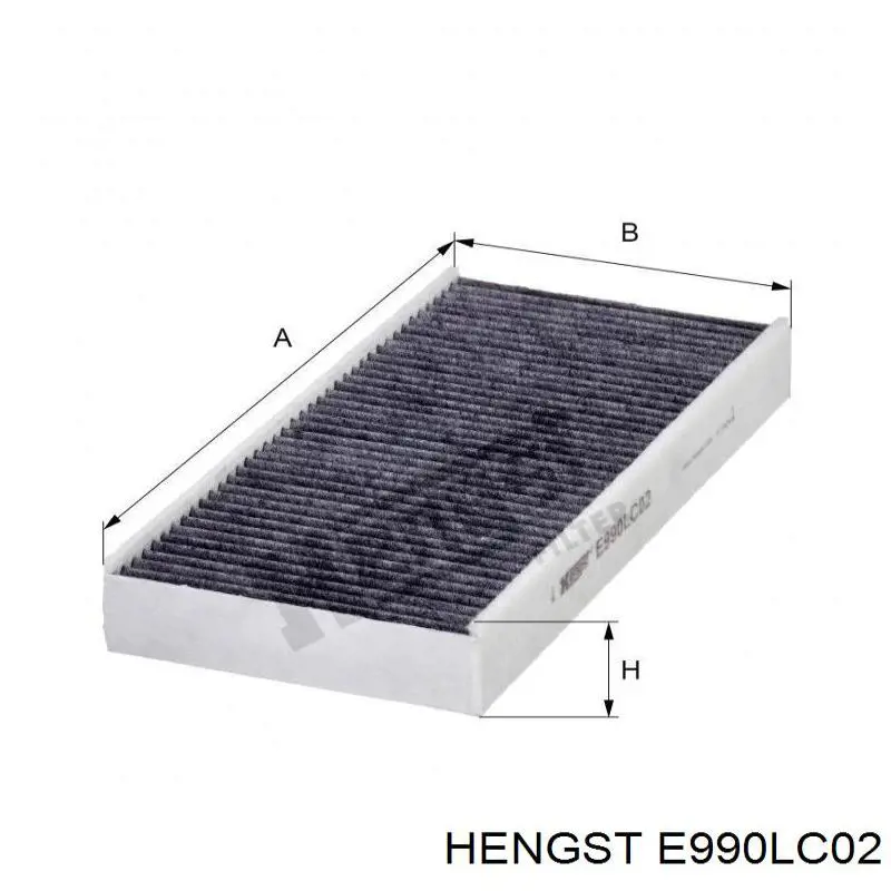 Filtro de habitáculo E990LC02 Hengst