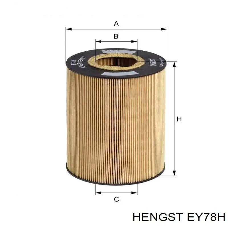 Фильтр гидравлической системы EY78H Hengst
