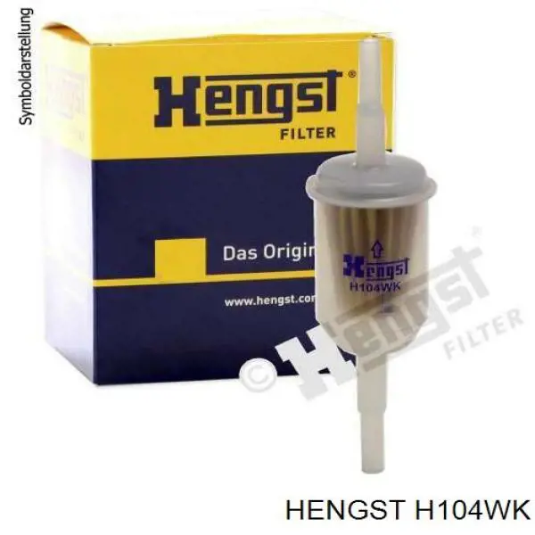 Filtro combustible H104WK Hengst